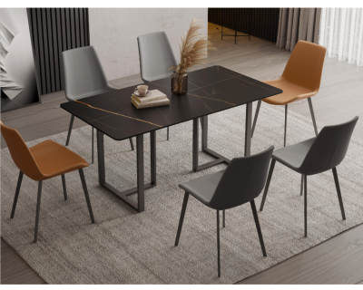 Metal Legs with Ceramic Board Tabletop Dining Table