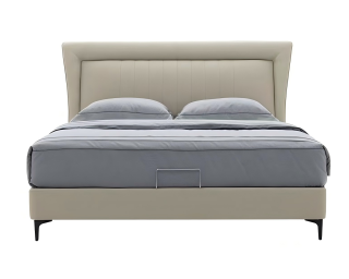 Modern Fabric Upholstered Queen Size Bed Frame