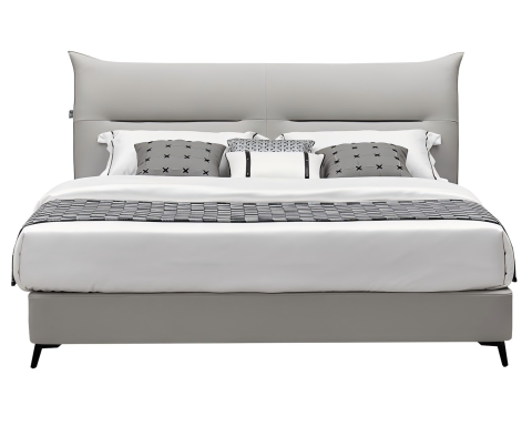 Modern Leather Upholstered Bed