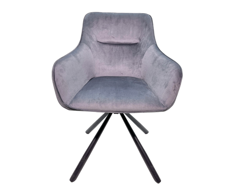 Customizable Rotating Velvet Dining Chair – Choose Your Fabric & Color