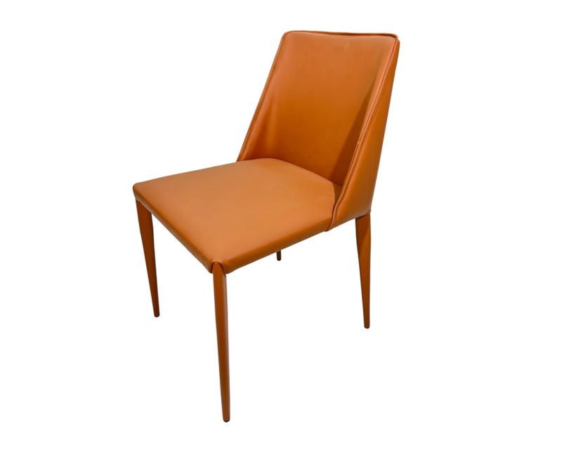 Elevate Your Dining Experience with Our Handcrafted Leather-Wrapped Chair