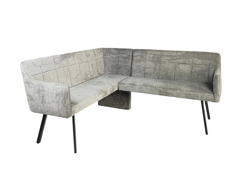 Perfect for Gardens, Patios & Public Spaces and Diningroom Stylish L-Shaped Bench with Armrests