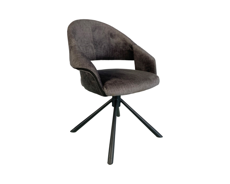 Wholesale Nordic Modern Swivel Fabric Upholstered Restaurant Kitchen Dining Chairs