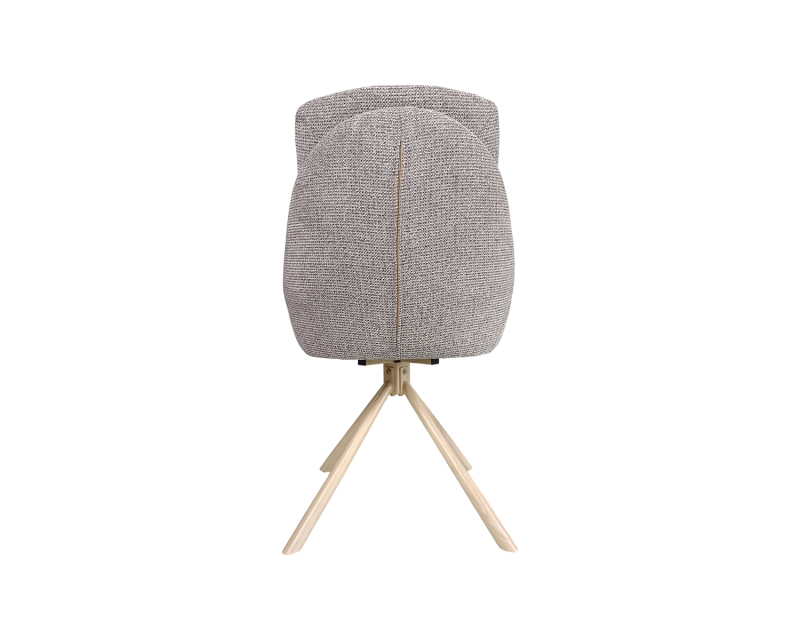 Customizable Wood Grain Transfer Iron Leg Swivel Chair