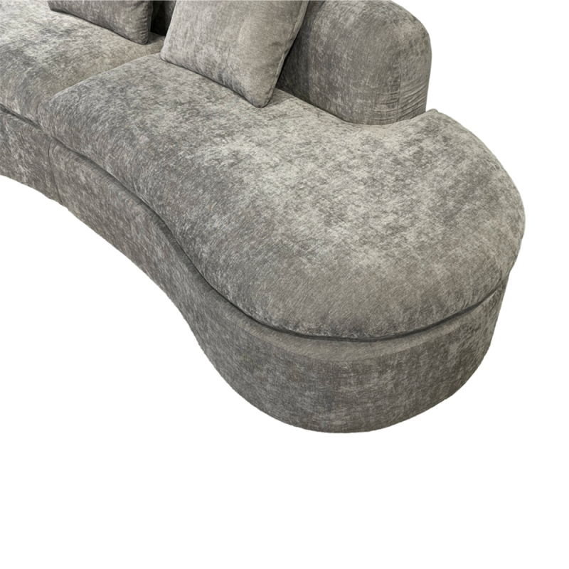 Sponge with Armrest Foshan Modern High-Resilience Home Furniture Compressed Sofa New CS2553
