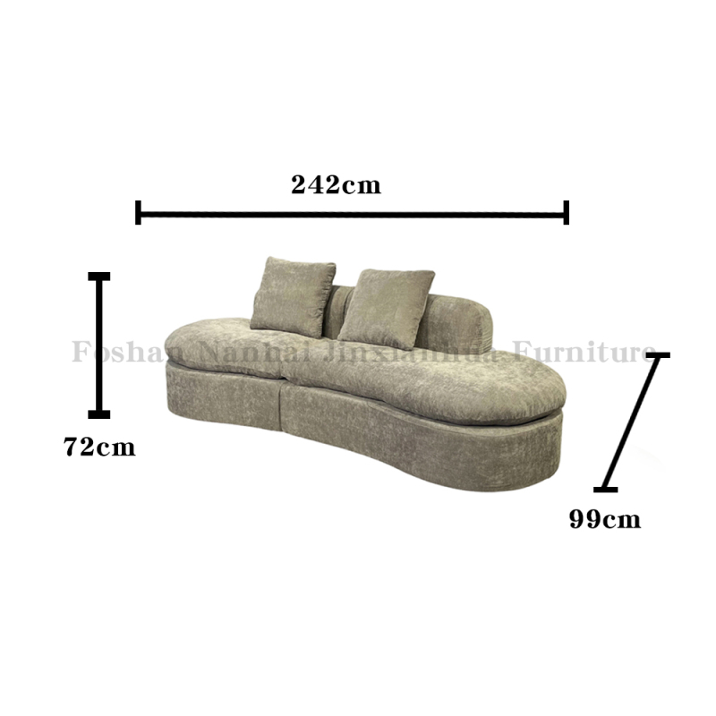 Sponge with Armrest Foshan Modern High-Resilience Home Furniture Compressed Sofa New CS2553