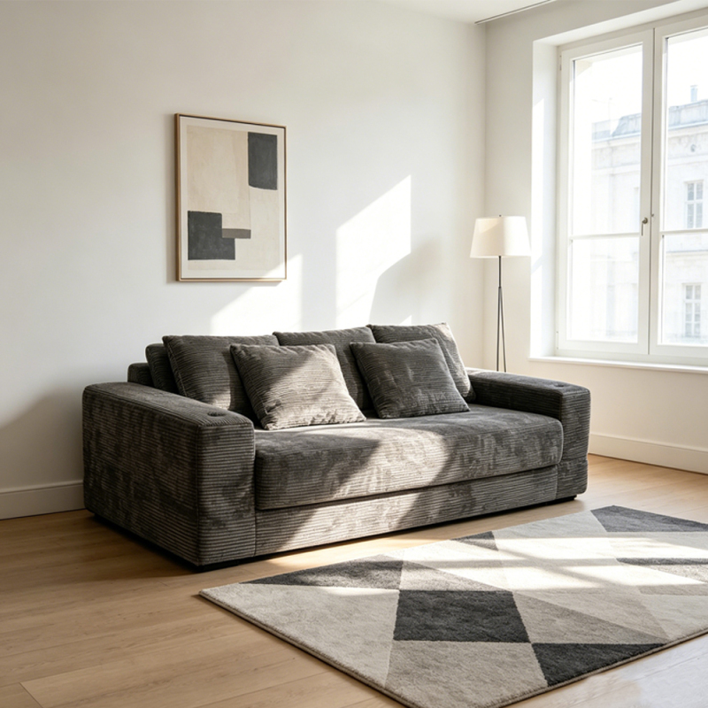 China Fabric New Foshan Home Furniture High-Resilience Set Leisure Wholesale Sofa CS2560