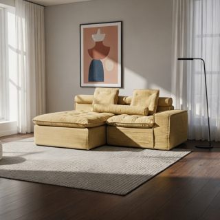 Fabric Non Inflatable Foshan Living Room Furniture Compressible Sofa CS2567
