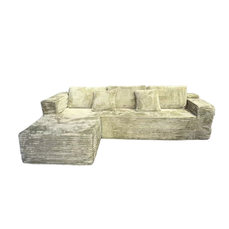 Foshan Corner Couch Home Recliner Genuine Leather L Shape Sofa with High Quality