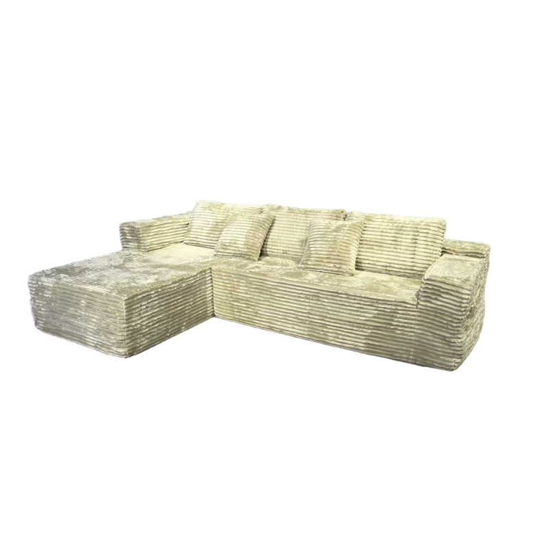 Foshan Corner Couch Home Recliner Genuine Leather L Shape Sofa with High Quality