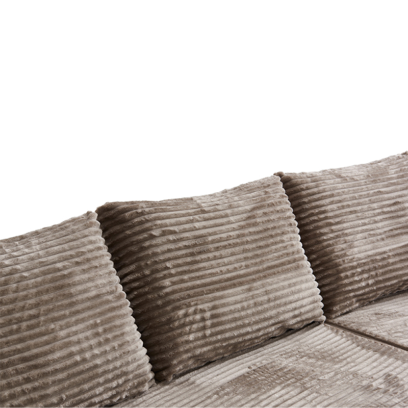 Manufacture L Shape Medium Back Leather Bed Sectional Fabric Living Room Sofa