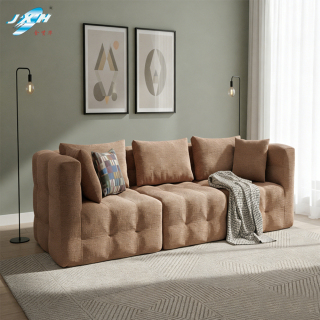 ODM New Foshan Living Room Modern Furniture Leather Fabric Sectional Set Sofa