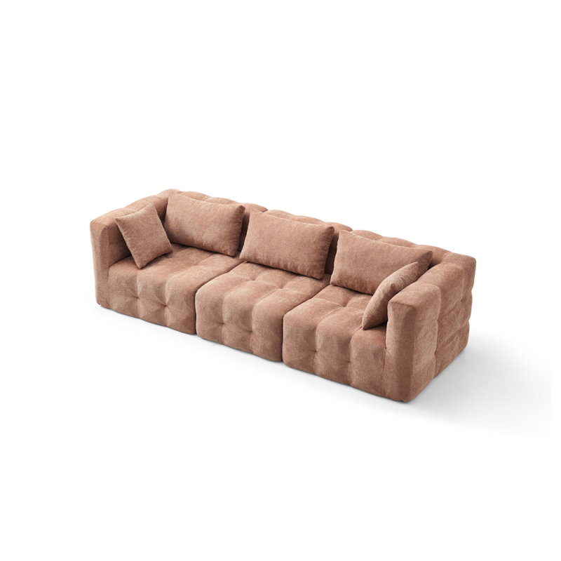 ODM New Foshan Living Room Modern Furniture Leather Fabric Sectional Set Sofa