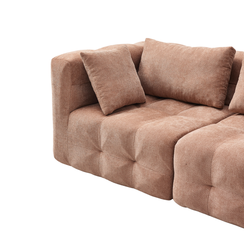 ODM New Foshan Living Room Modern Furniture Leather Fabric Sectional Set Sofa