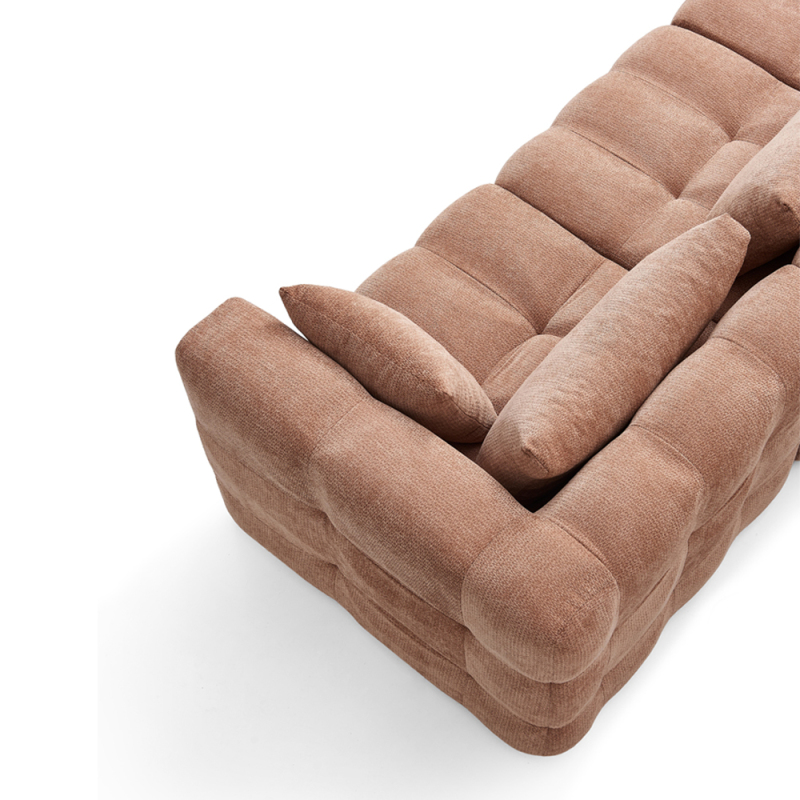 ODM New Foshan Living Room Modern Furniture Leather Fabric Sectional Set Sofa