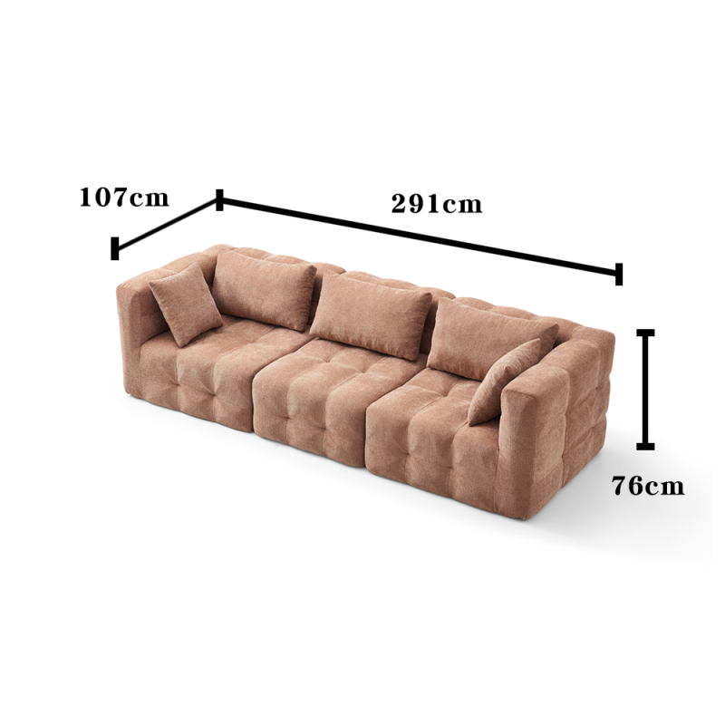 ODM New Foshan Living Room Modern Furniture Leather Fabric Sectional Set Sofa