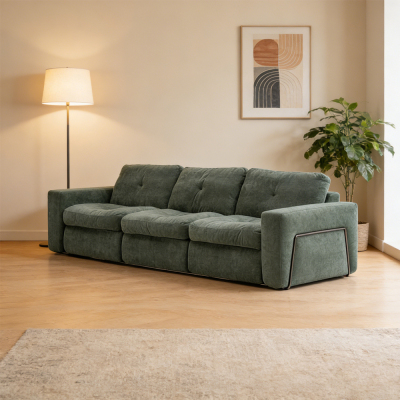 High Quality Jxh Sponge Living Room Fabric Home Furniture Set Compressed Sofa