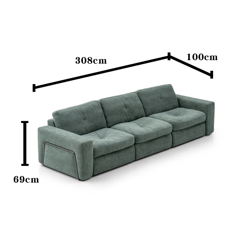 High Quality Jxh Sponge Living Room Fabric Home Furniture Set Compressed Sofa