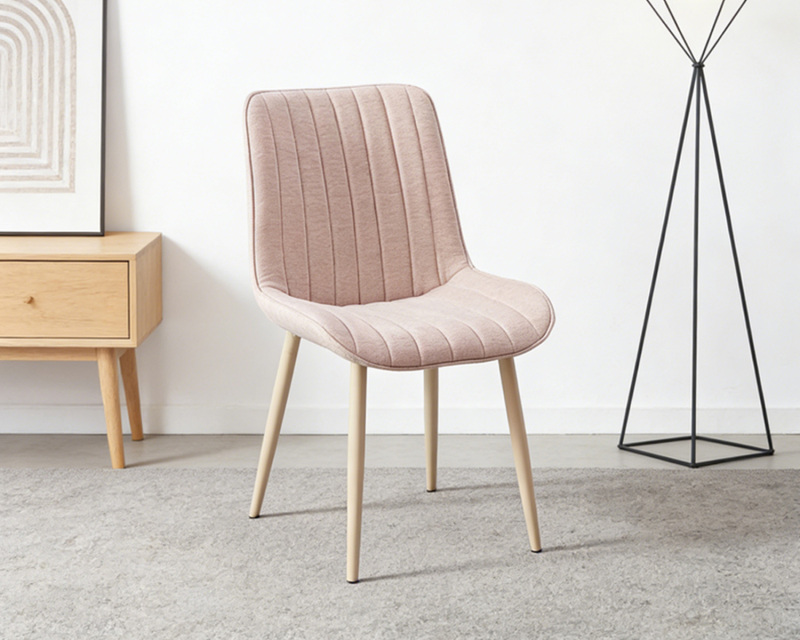 Fabric Frame Light Weight Kitchen Modern Dining Chair with High Quality