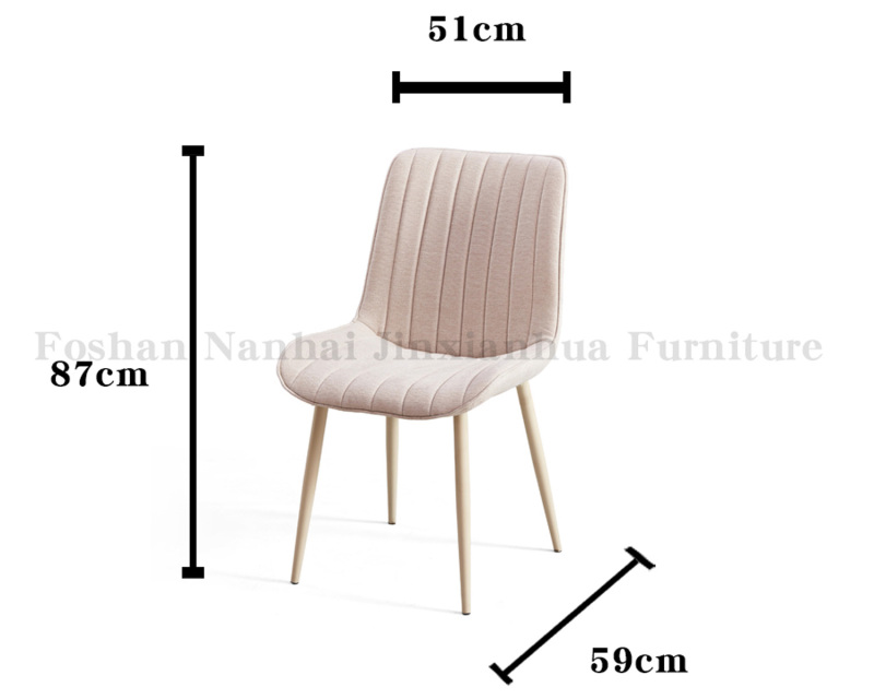 Fabric Frame Light Weight Kitchen Modern Dining Chair with High Quality