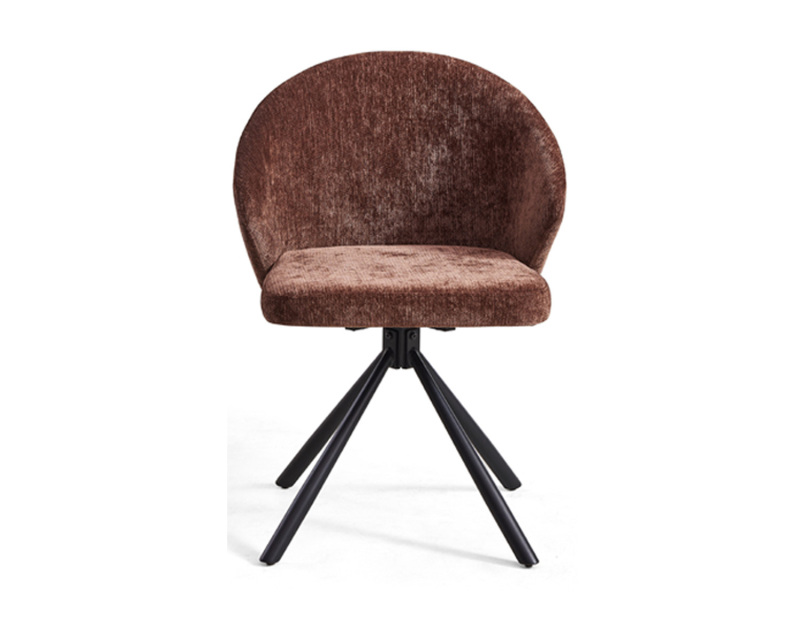Chaise de salle à manger moderne au design nordique avec pieds en métal