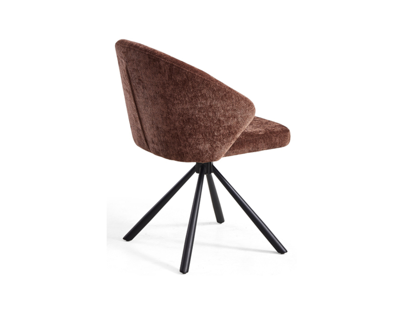 Chaise de salle à manger moderne au design nordique avec pieds en métal