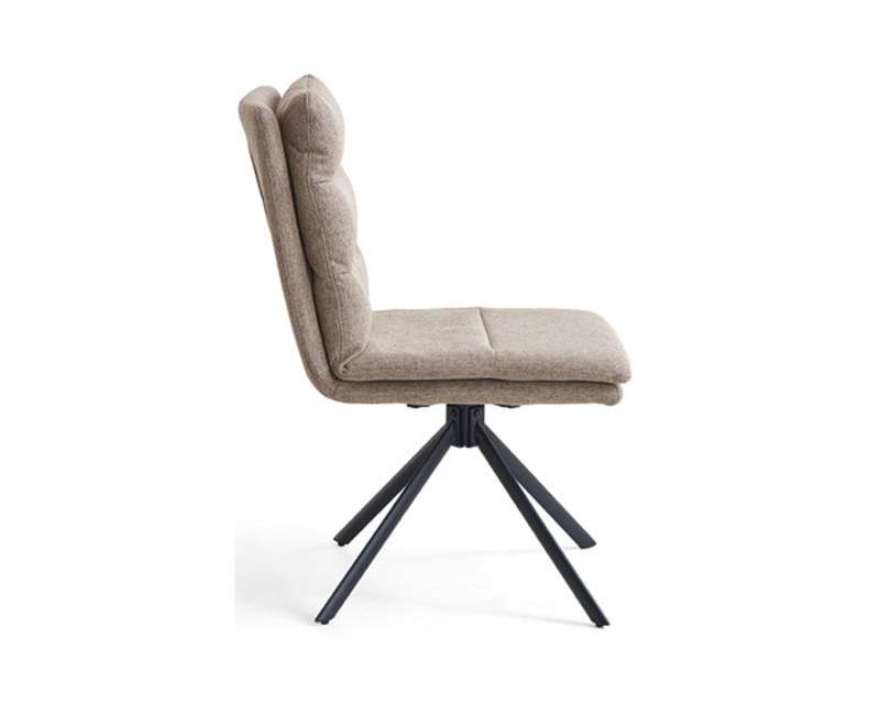 Chaise de salle à manger pivotante en velours personnalisable – Choisissez votre tissu et votre couleur