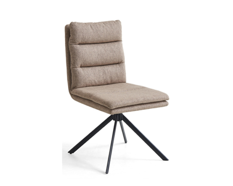 Chaise de salle à manger pivotante en velours personnalisable – Choisissez votre tissu et votre couleur