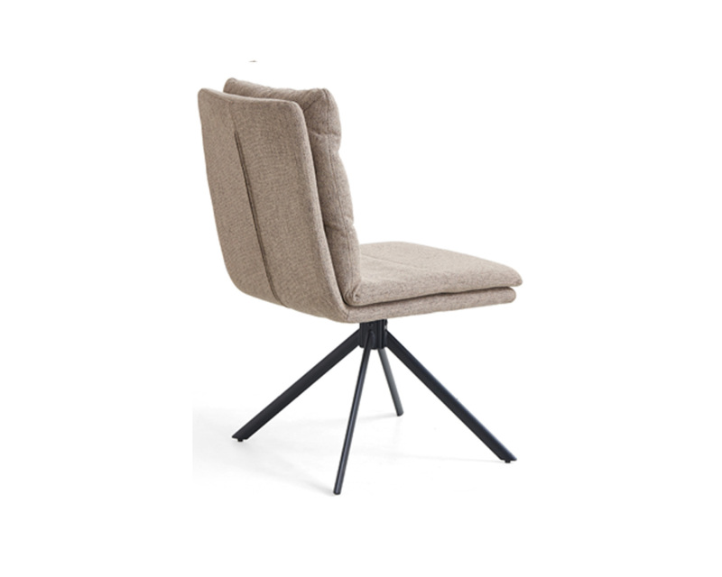 Chaise de salle à manger pivotante en velours personnalisable – Choisissez votre tissu et votre couleur