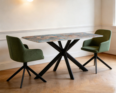 Manufacture with Armrest Black Foshan Dining Living Room Home Modern Furniture Table