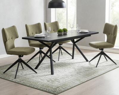 Hot Sale Customized Modern Foshan Living Room Furniture MDF Top Black Table