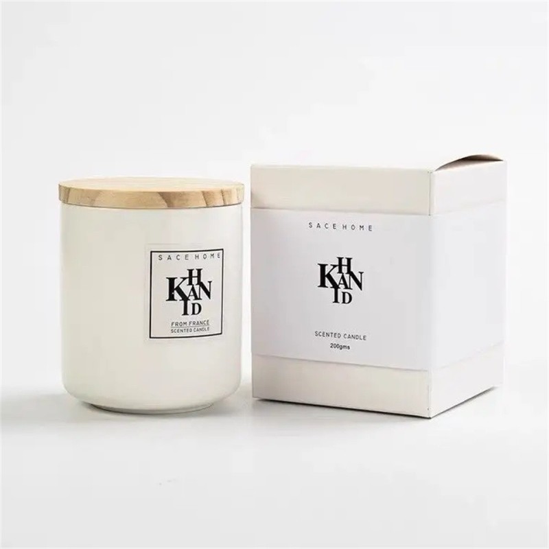 Hot sales creative custom design paper candle packaging boxes