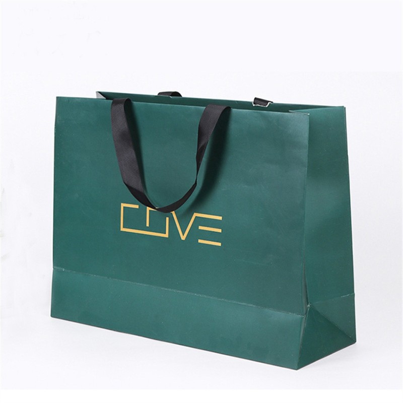 Environmental custom printed design paper gift bags for clothing