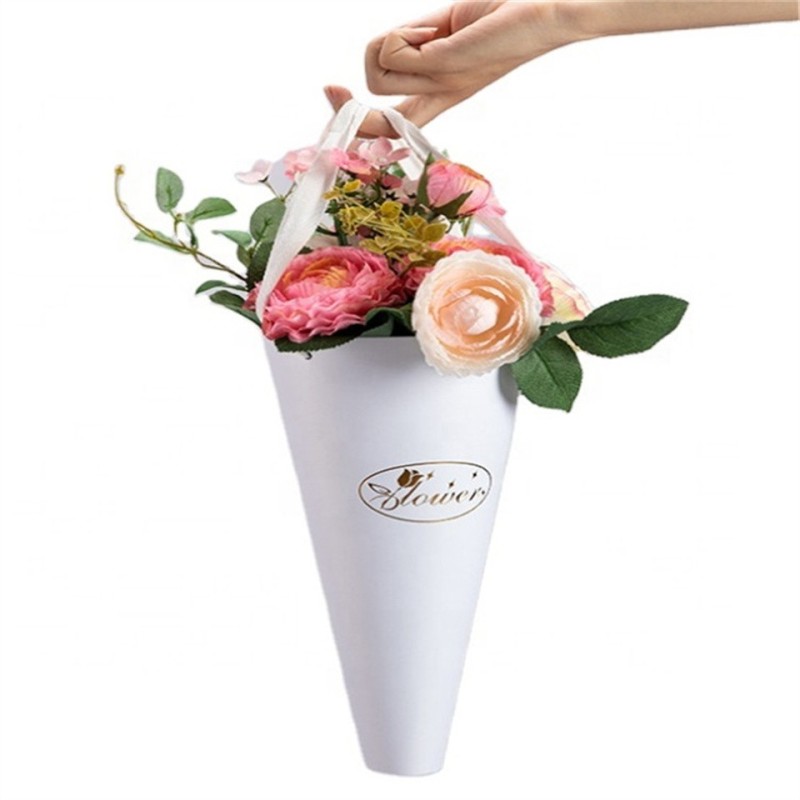 Custom Printed Flower Holder Bouquet Wrapping Paper Packaging Bag