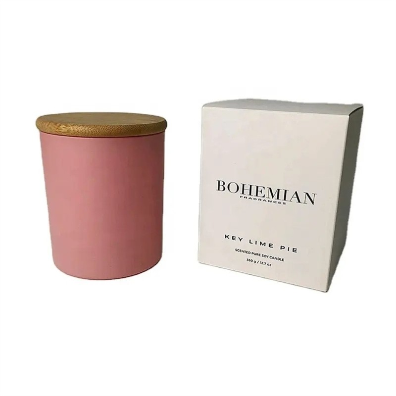 2023 custom secent candle jar paper box packaging with logo printed