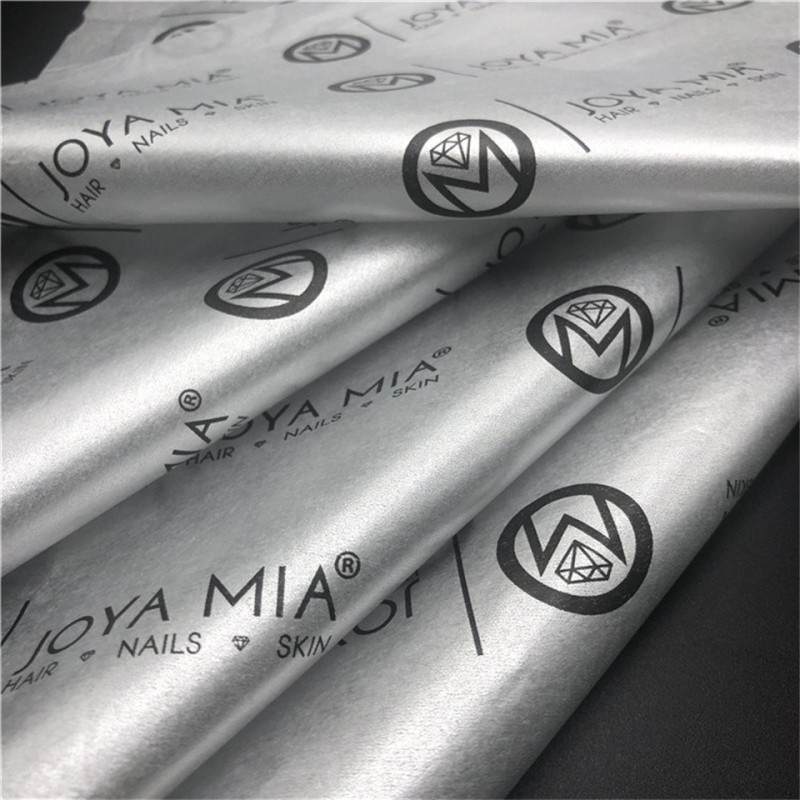 Customized Printed Wine Packaging Sliver Silk Tissue Wrapping Paper