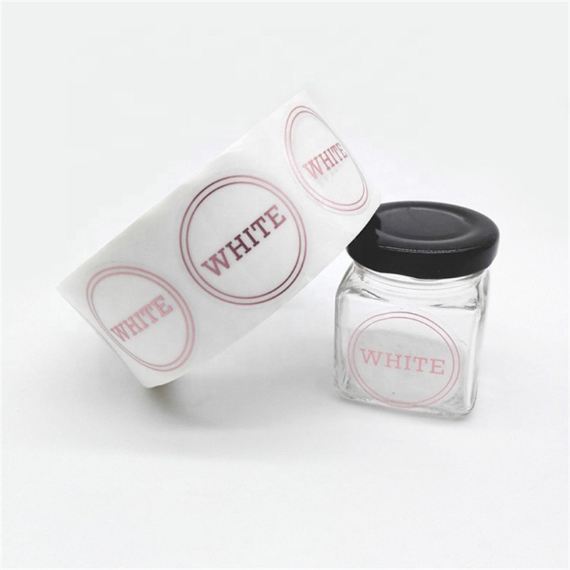 Top Sales Adhesive Permanent Custom Bottle Security White Vinyl Sticker
