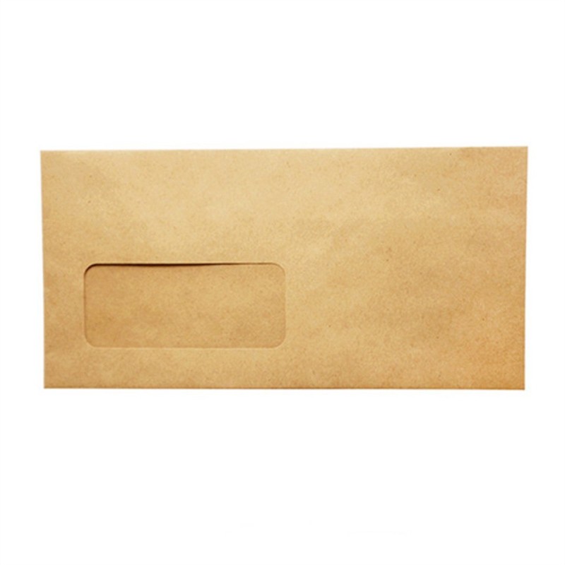 Busta semplice in carta kraft resistente, marrone, per imballaggio di lettere
