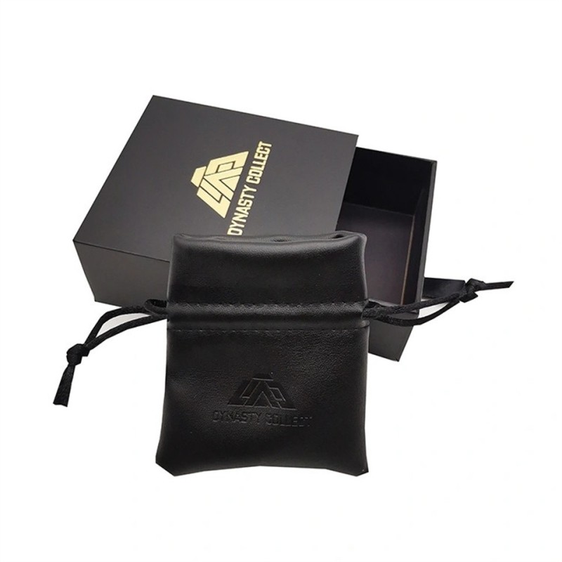 Custom Logo Hot Foil Luxury Jewelry Packaging Slider Bracelet Paper Box With Pouch