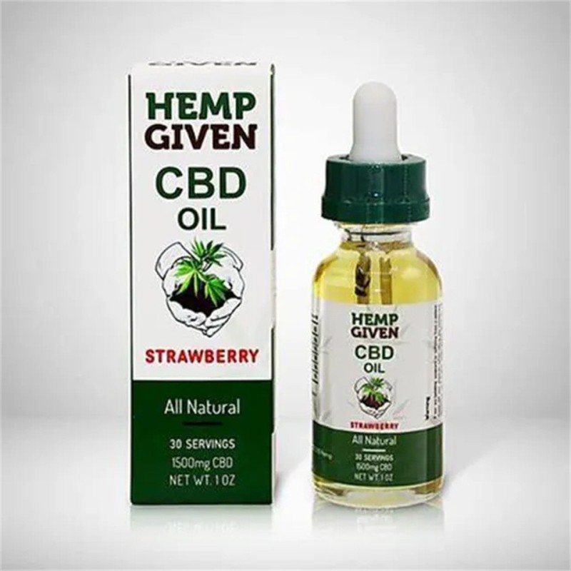 Custom Printed 350gsm essential CBD Oil Bottles Cosmetic Paper Packaging Box