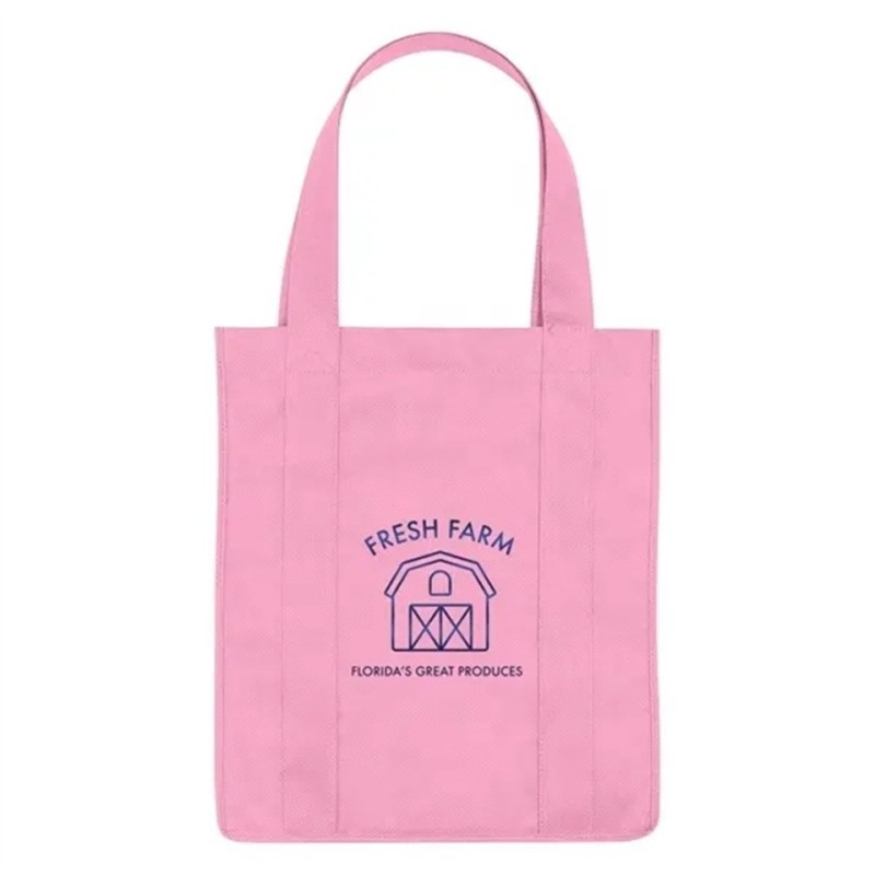 Wholesale Custom Printed Sustainable Reusable Supermarket Grocery Non woven Shopping Bag