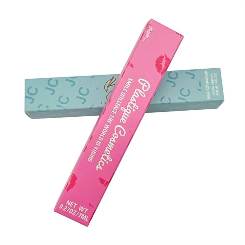 Luxury custom print spot UV lipstick lipgloss packaging paper box