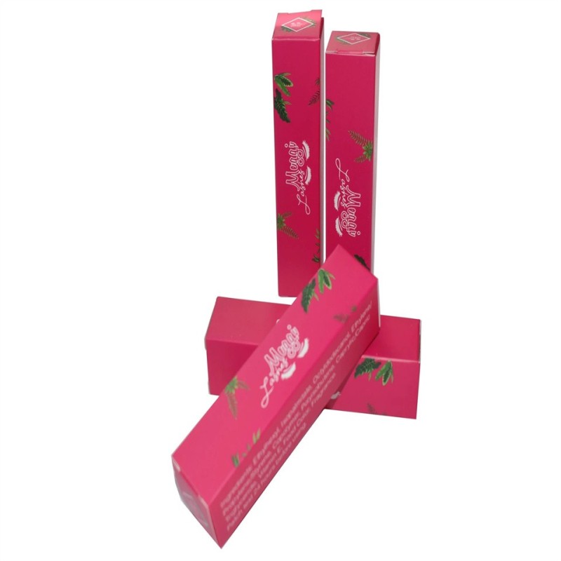 Small business private custom make up lipstick darker red paper box packaging