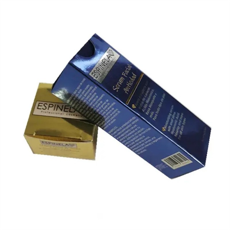 2024 Popular Design Gold Black Printing Luxury Essential Oil Cosmetic Packaging Paper Box