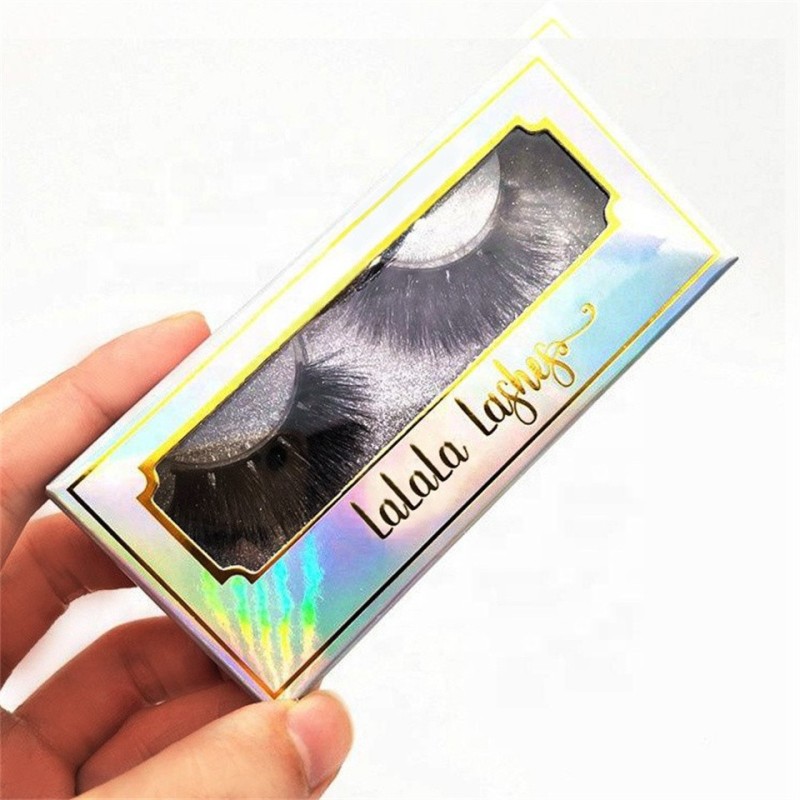 Wholesale matt pink custom logo 3d mink eyelashes packaging paper box