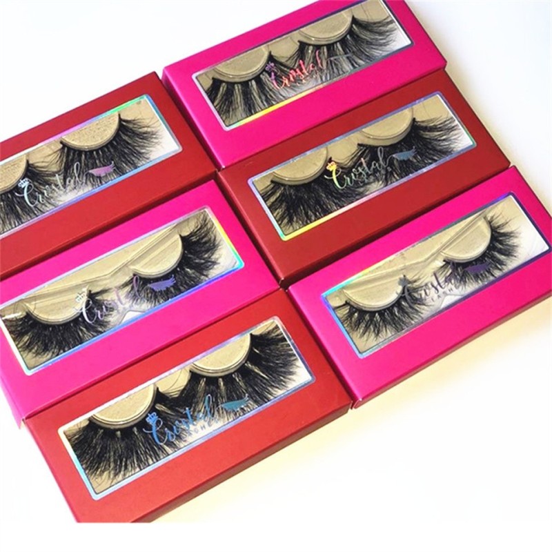 Wholesale Full Colors OEM Customized Mink Eyelashes 3d Eyelash Packaging Box With Window