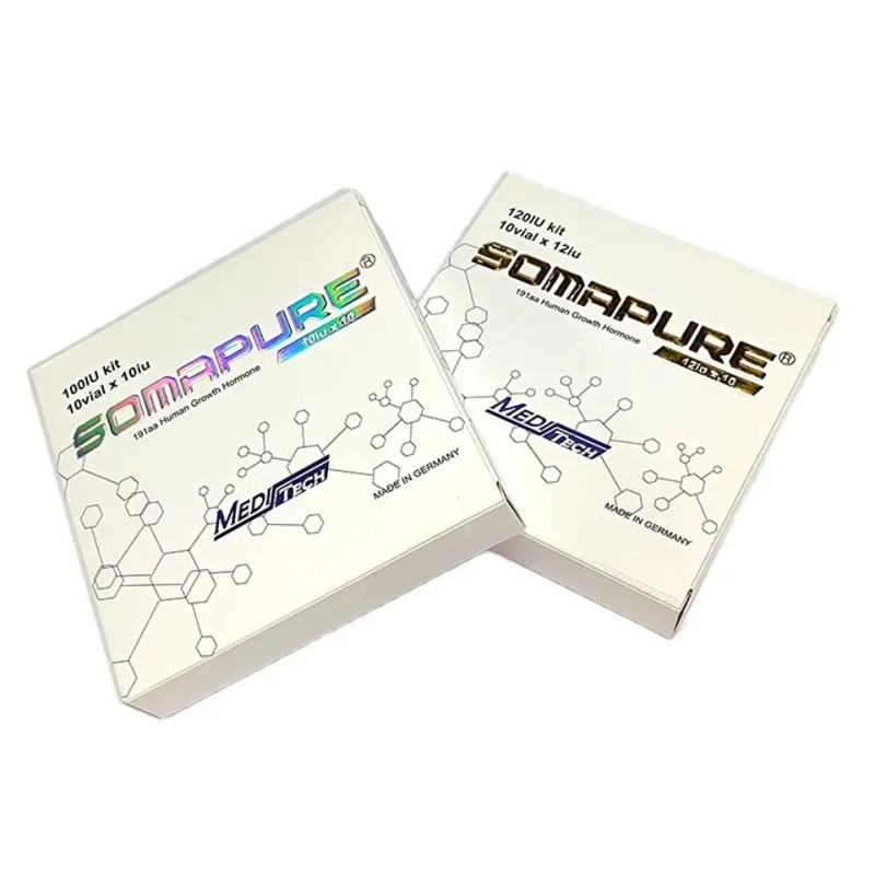 H-G-H Pharma Holographic Logo LOW MOQ CMYK Printed 10ml Vial Paper Packaging Box