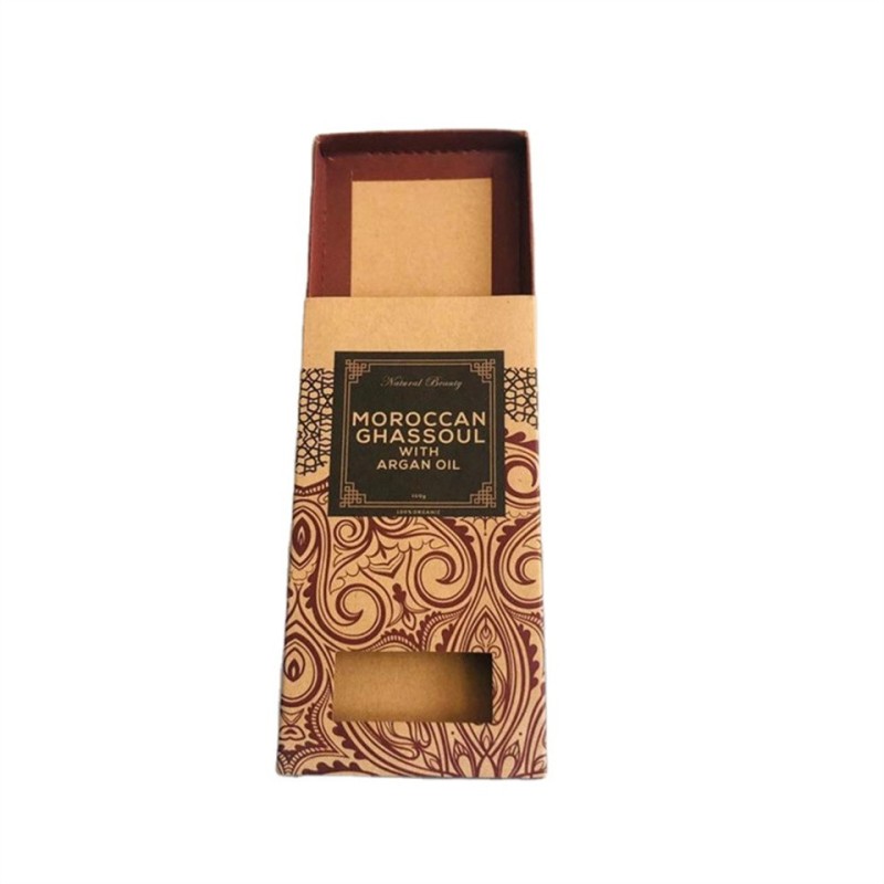 Wholesale Custom Color Pattern Clamshell Foldable Solid Drawer Chocolate Bar Kraft Paper Packaging box