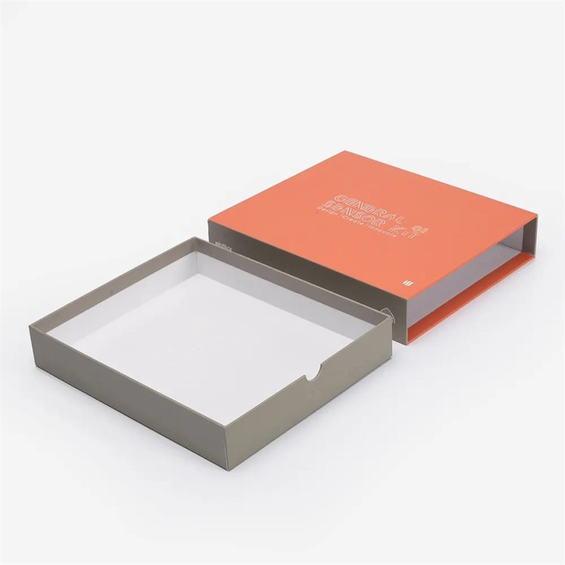 Eco friendly Logo designed Cardboard Rigid Sliding Paper Drawer Gift Boxes