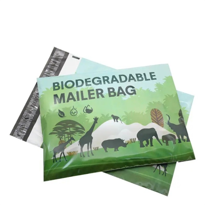 Custom Plastic Compostable CMYK Express Courier Poly Mailer Bags